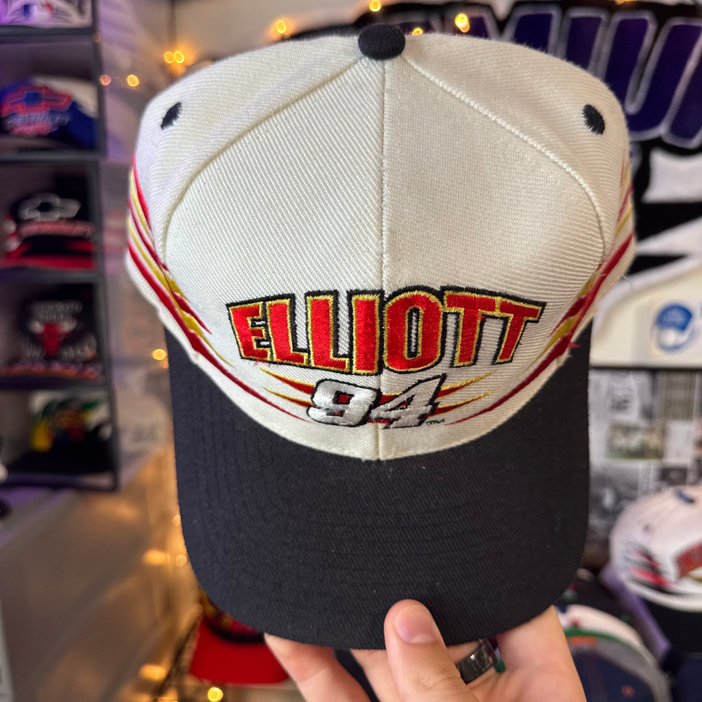Bill Elliott #94 McDonald’s Racing Team Logo Athletic Diamond Cut Snapback
