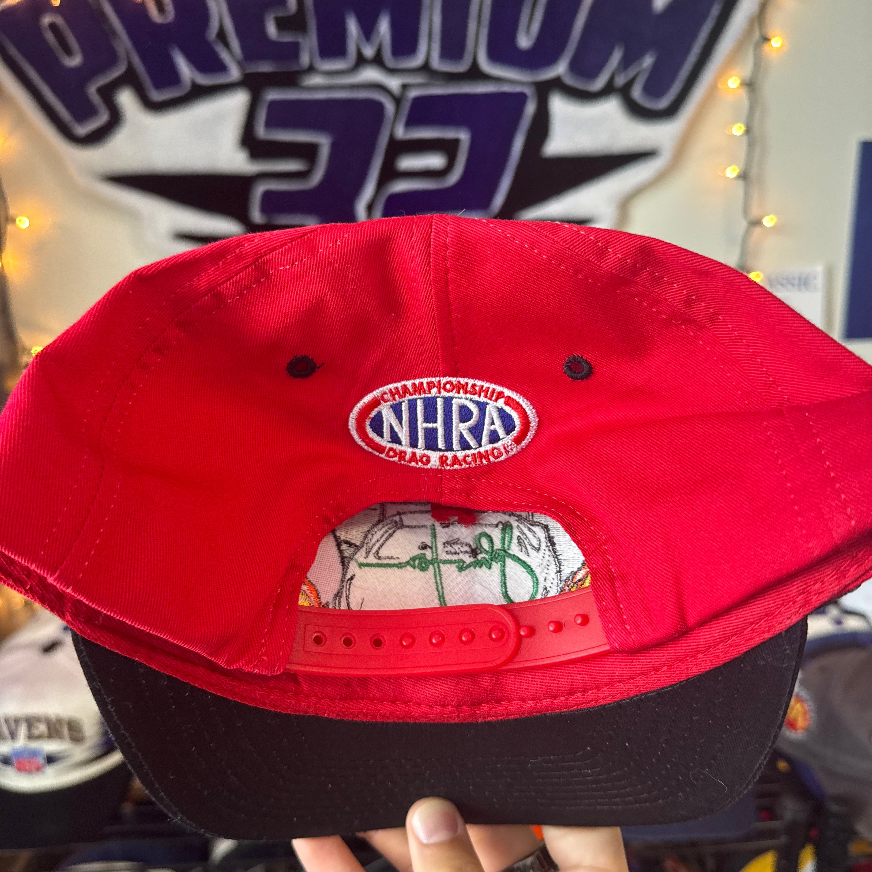 NHRA Drag Racing John Force 5 Time Wolrd Champ Shartooth Style Snapback