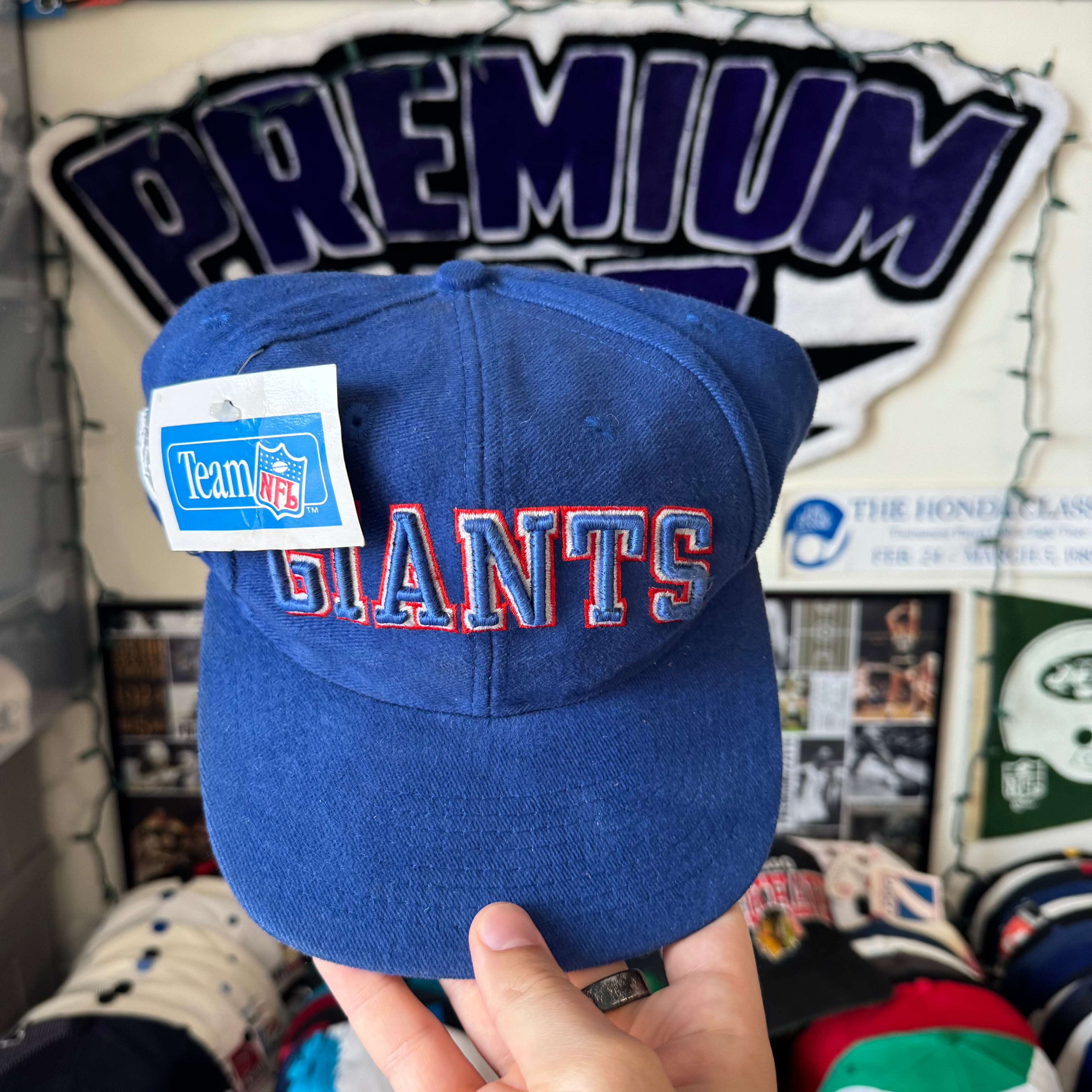 New York Giants Puff Print Arch NFL Football SnapBack