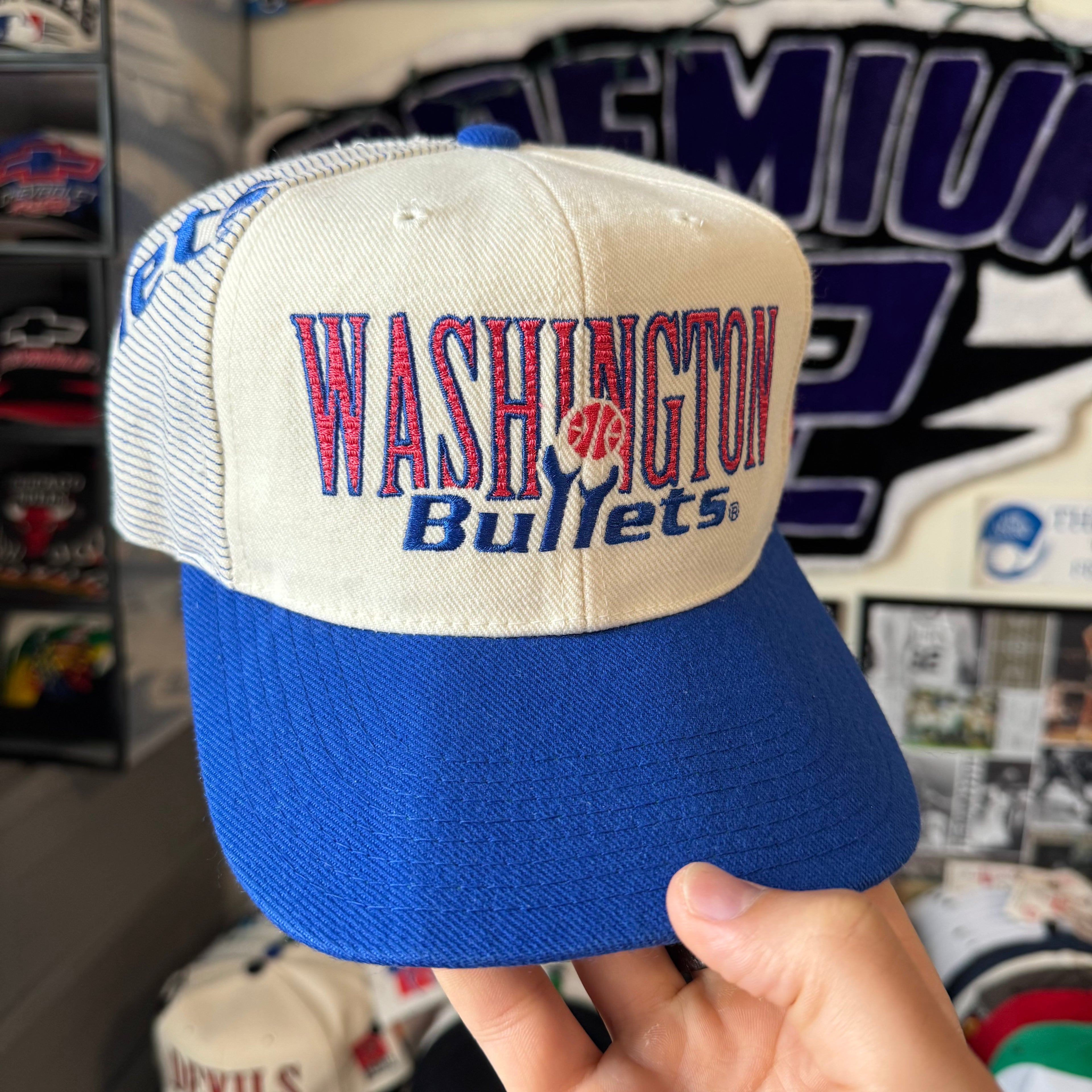Washington Bullets Sports Specialties Laser NBA Basketball Snapback