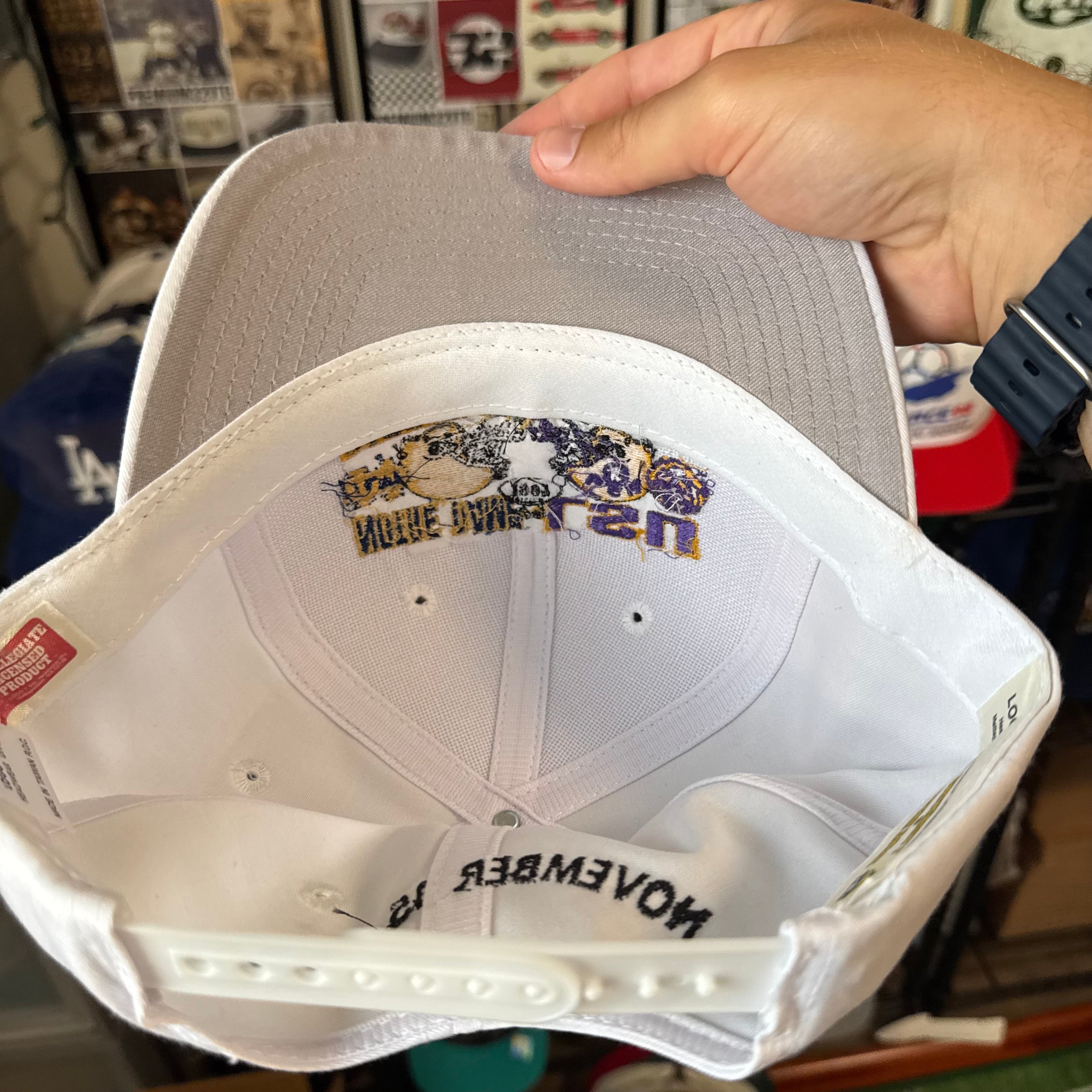 Battle on the Bayou 1997 Notre Dame vs LSU NCAA Football Snapback