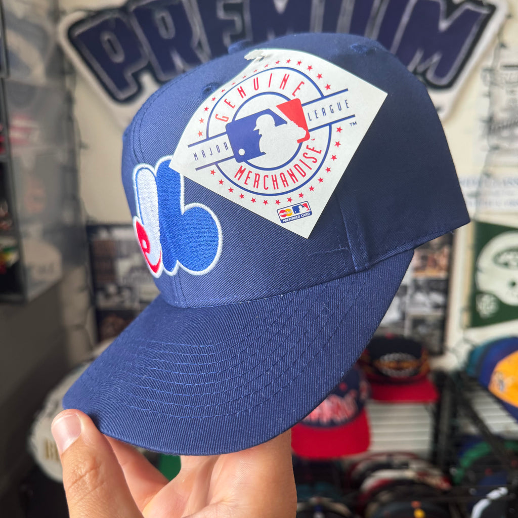 Montreal Expos Logo Athletic Plain Logo MLB Baseball Snapback