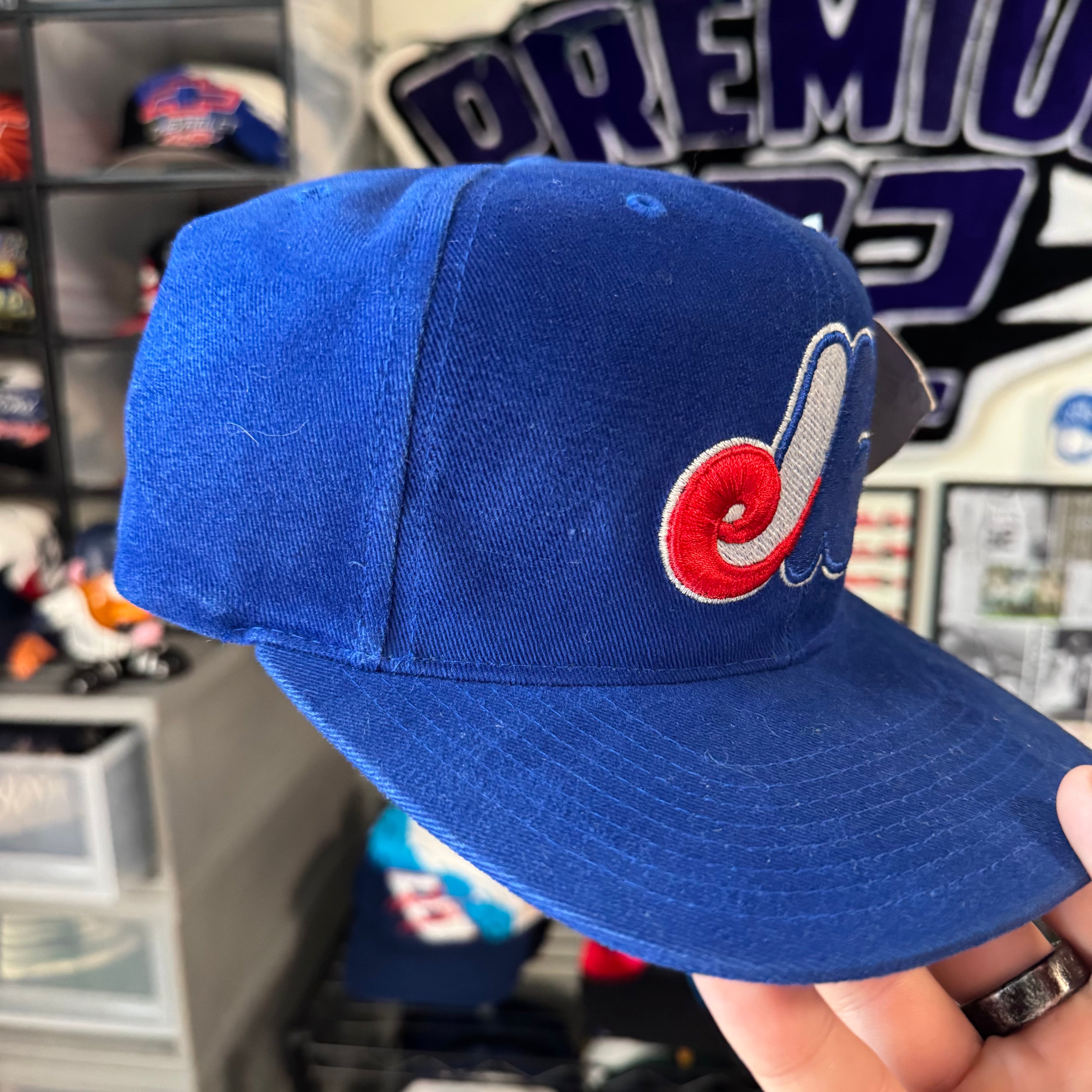 Montreal Expos Plain Logo OC MLB Baseball Strap Back