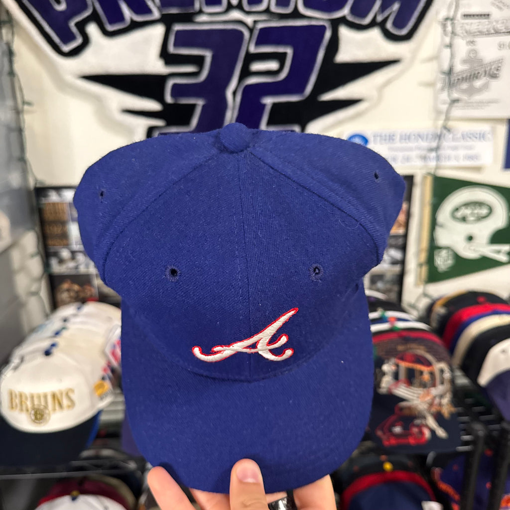Atlanta Braves Sports Specialties Plain Logo Fitted Hat Size 7 5/8