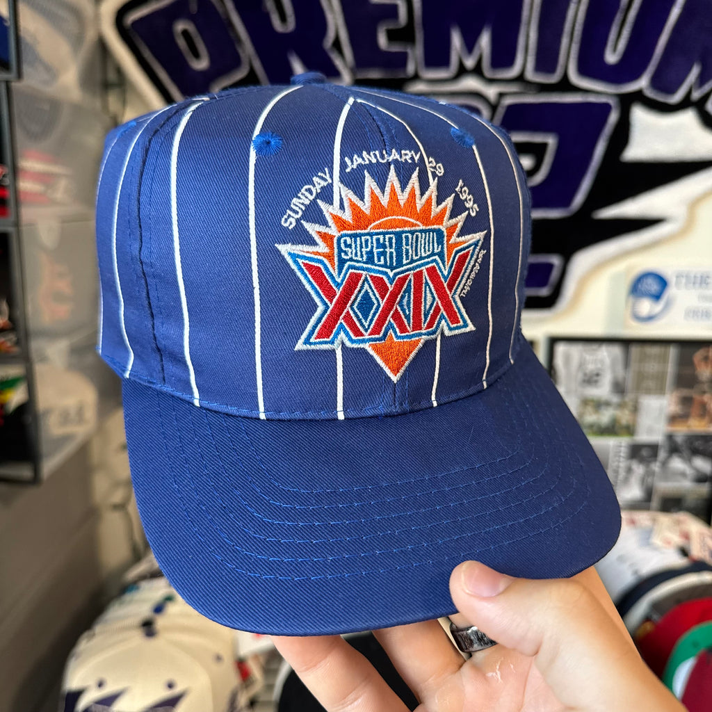 Super Bowl XXIX 1995 Miller Lite Beer Blue Pinstripe NFL Football Snapback