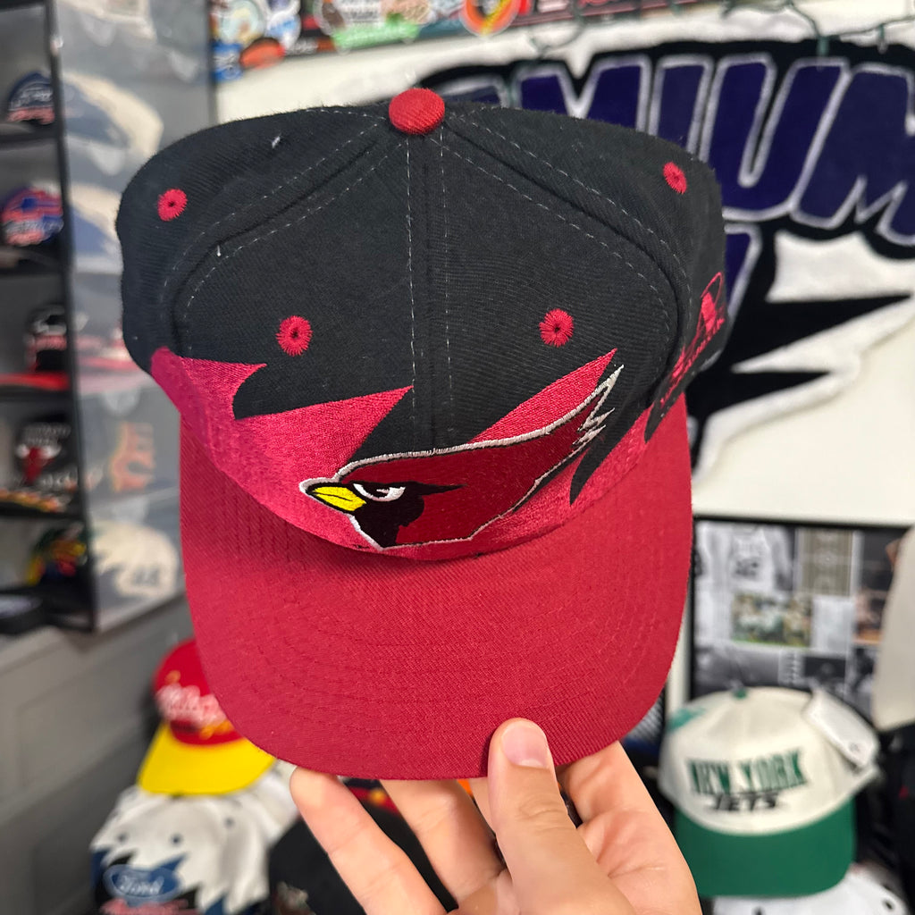 Arizona Cardinals Logo Athletic Black Dome Sharktooth Wool Blend