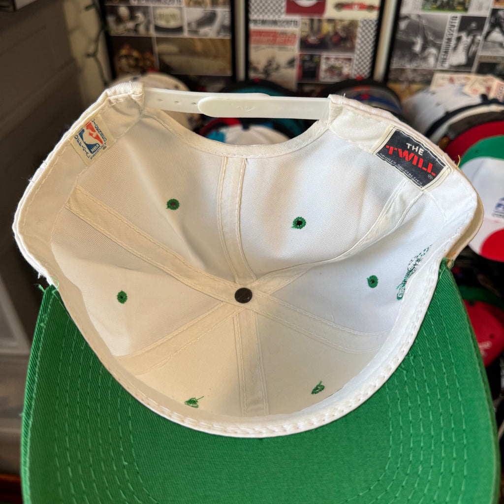 Boston Celtics Sports Specialties Double Line Script NBA Basketball Snapback *flaw*