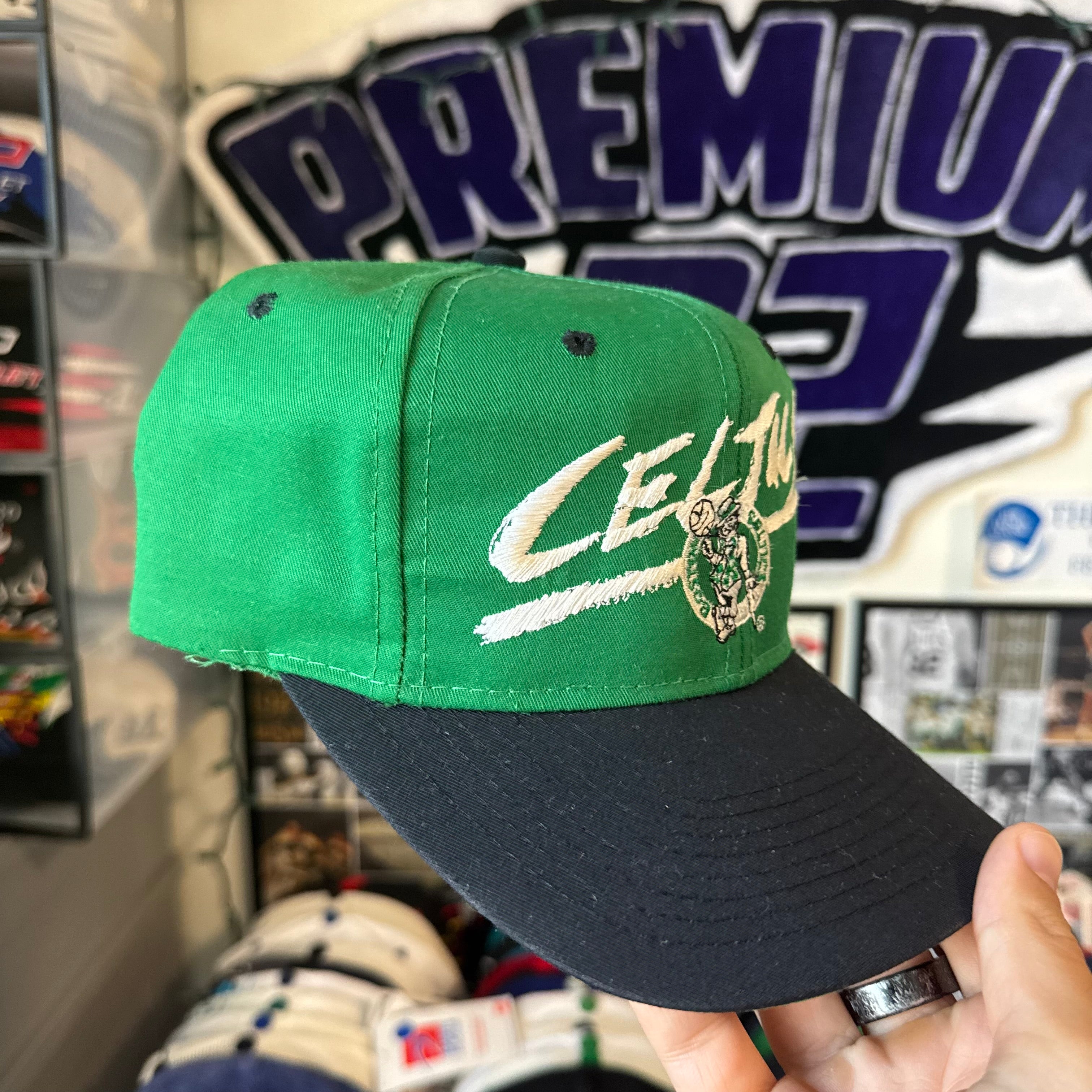 Boston Celtics Spell Out Underline NBA Basketball SnapBack