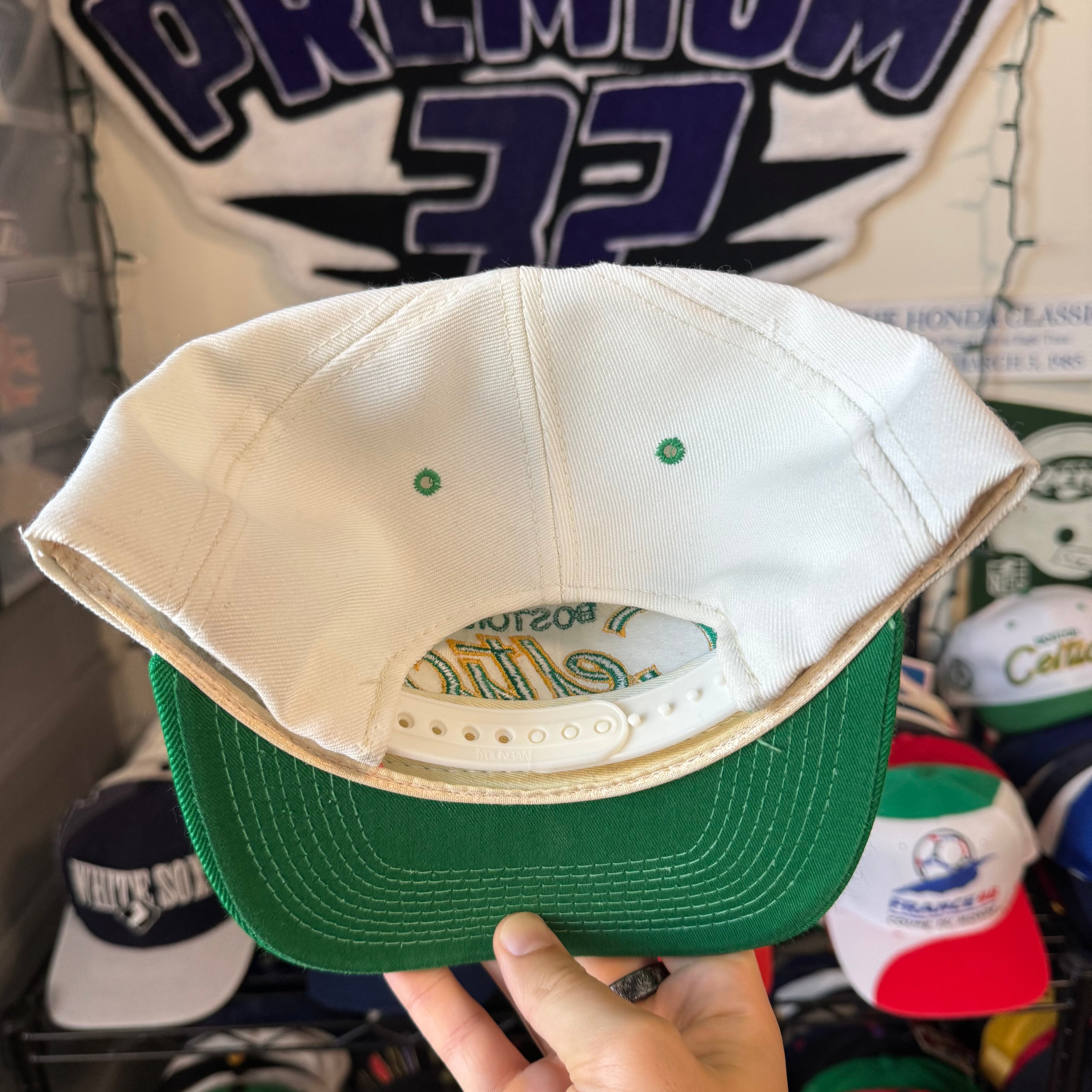 Boston Celtics Sports Specialties Double Line Script NBA Basketball Snapback