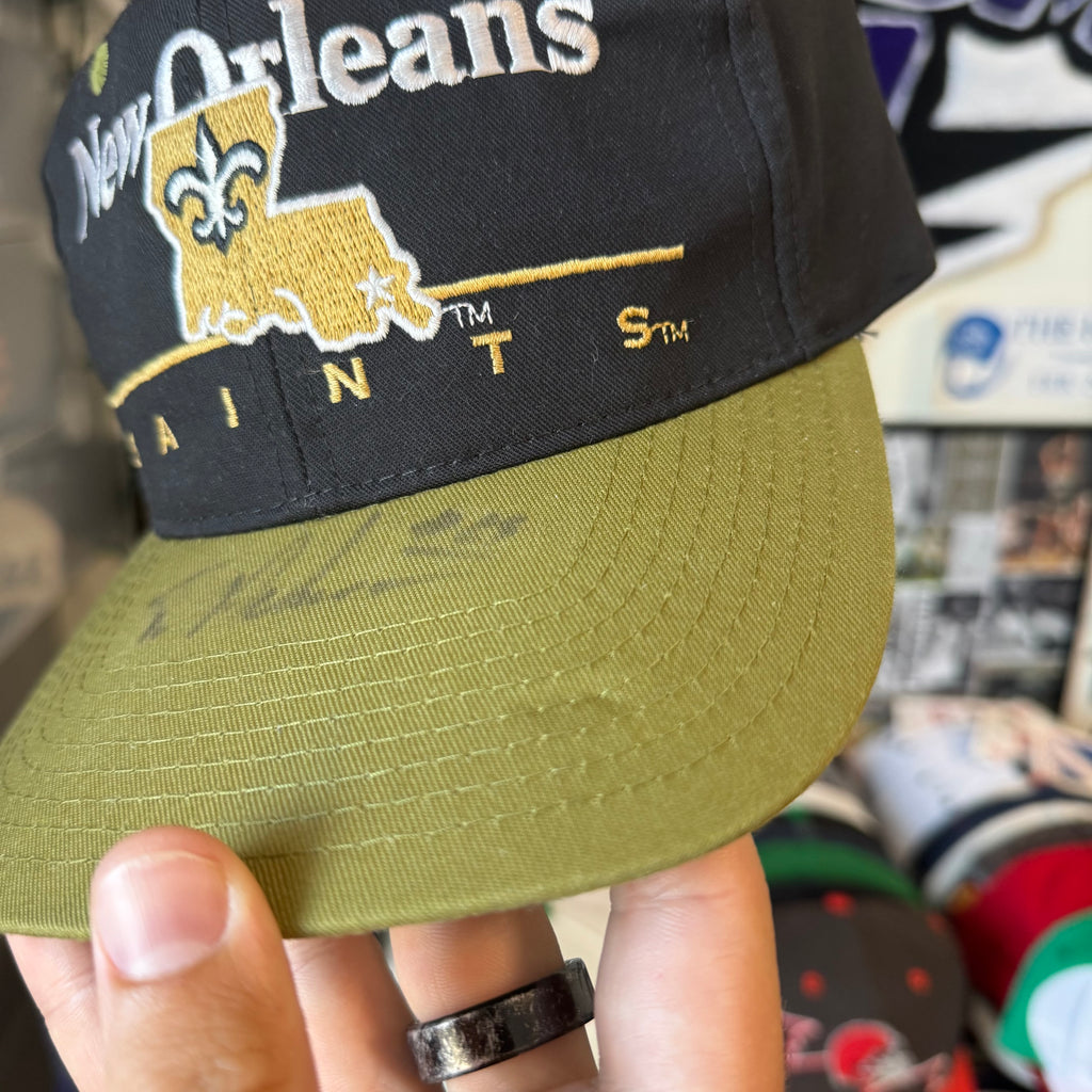 New Orleans Saints Eastport Single Bar NFL Football Signed Snapback