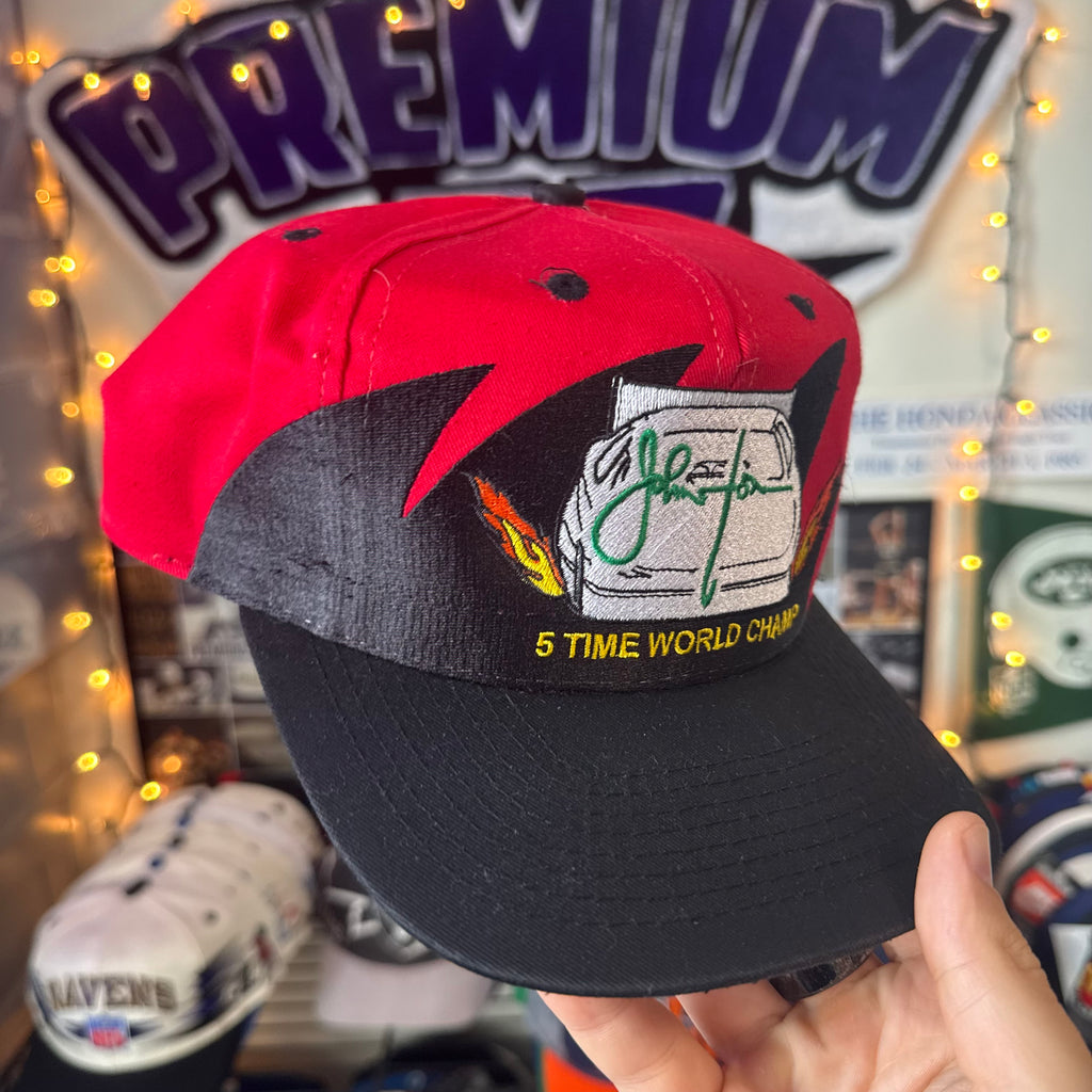 NHRA Drag Racing John Force 5 Time Wolrd Champ Shartooth Style Snapback