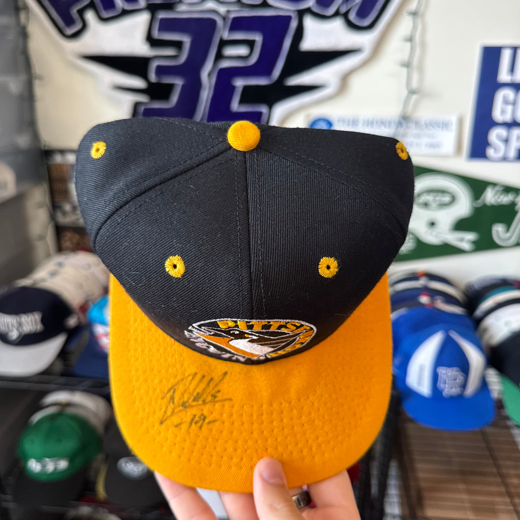 Pittsburgh Penguins Circle Logo Brian Trottier Signed #1 Apparel NHl Hockey Snapback