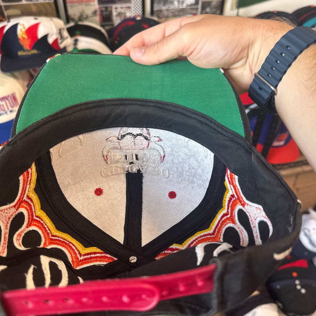 Chicago Bulls Flames Plain Logo by Walt3 NBA Basketball Snapback