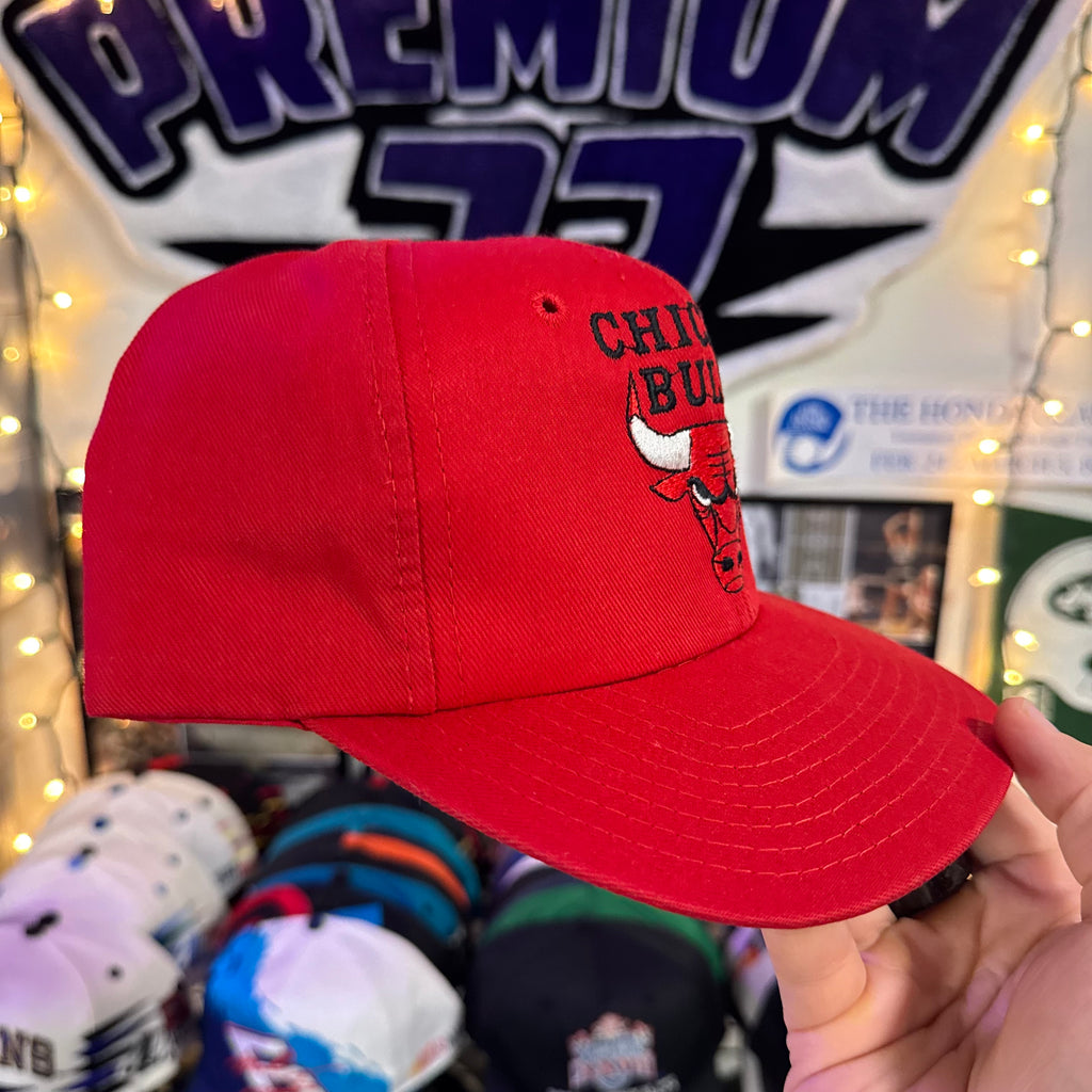 Chicago Bulls Red Plain Logo NBA Snapback