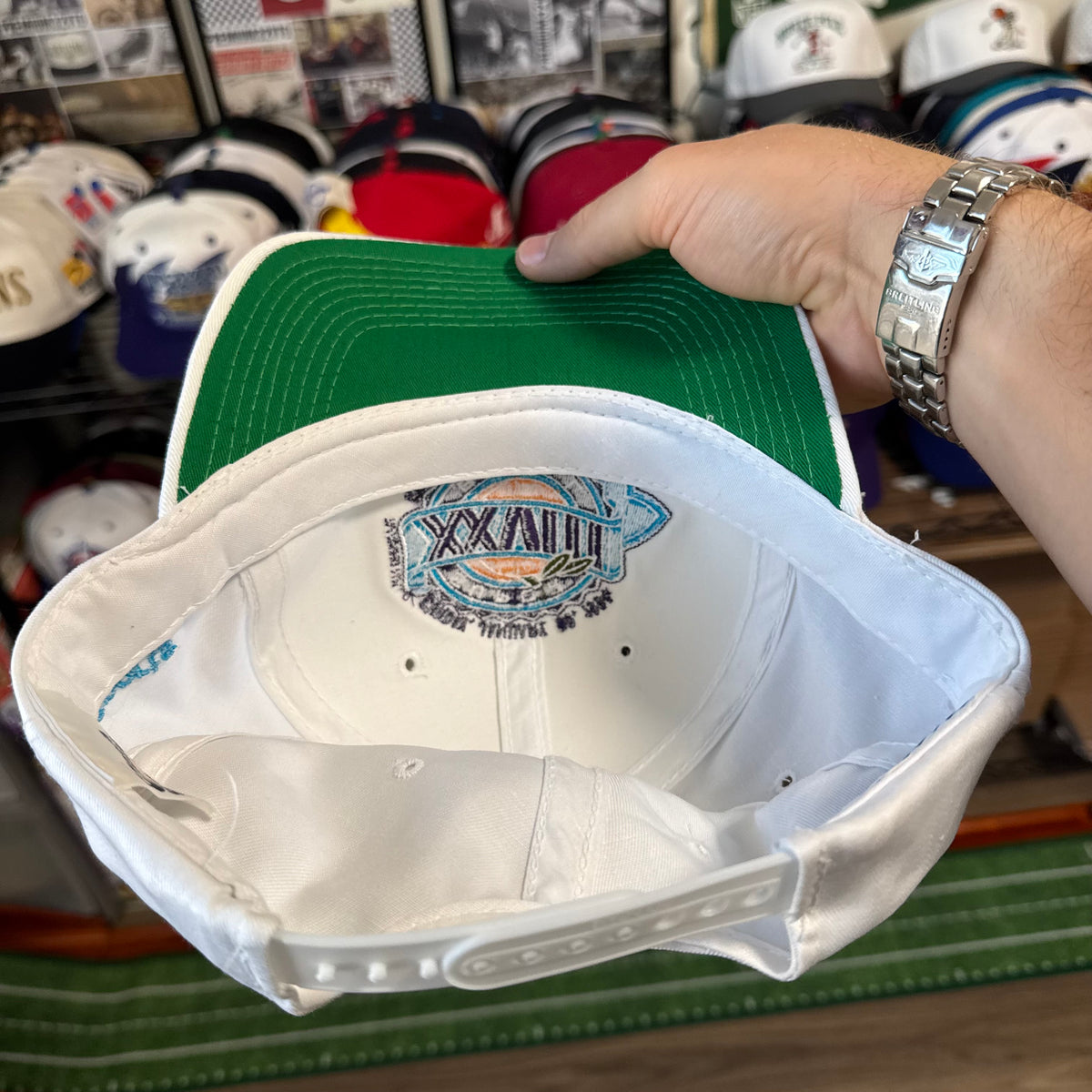 Super Bowl XXVIII 1994 Georgia Dome, Atlanta Sports Specialties White NFL Football Snapback