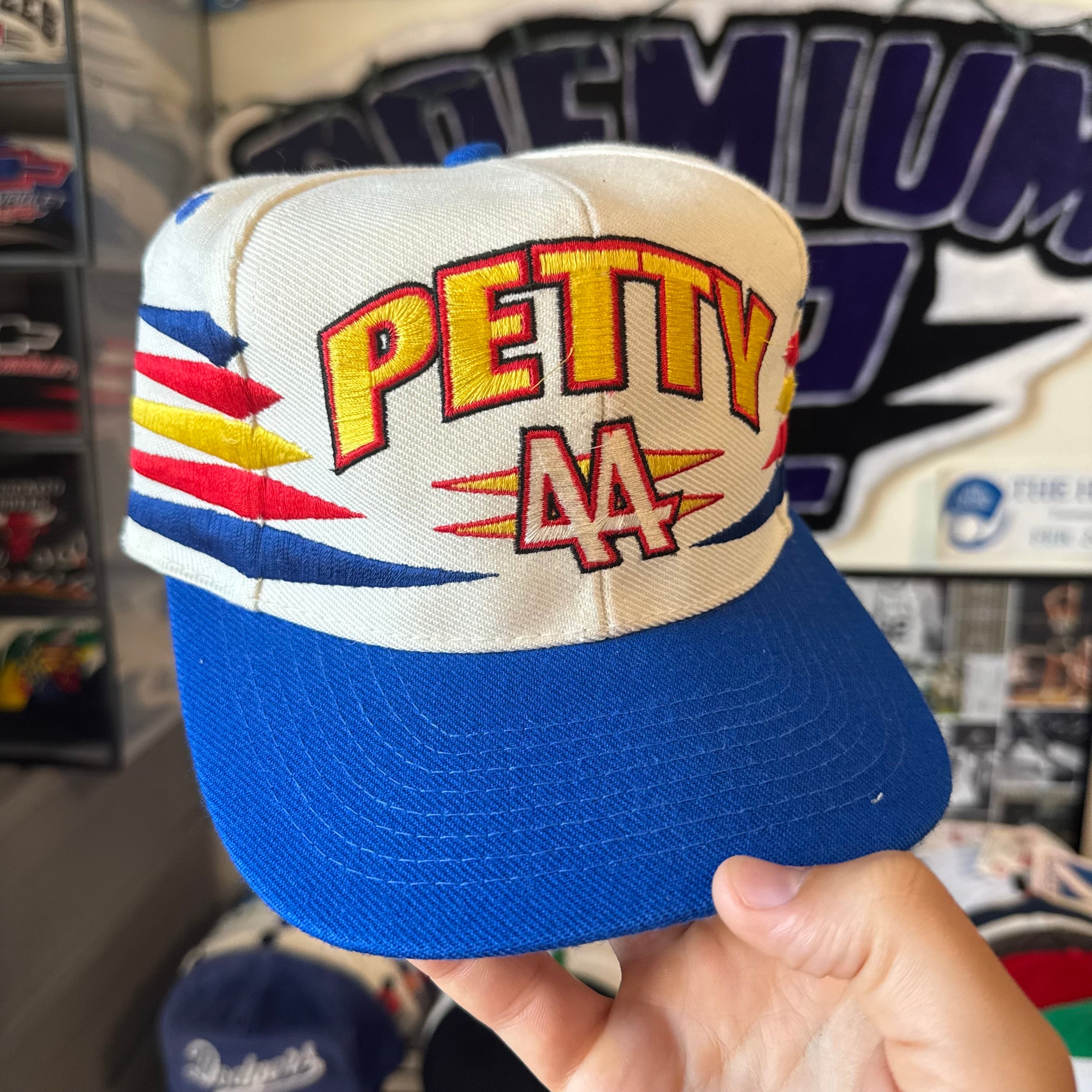 Kyle Petty #44 Hot Wheels Racing Logo Athletic Diamond Cut NASCAR Racing Snapback