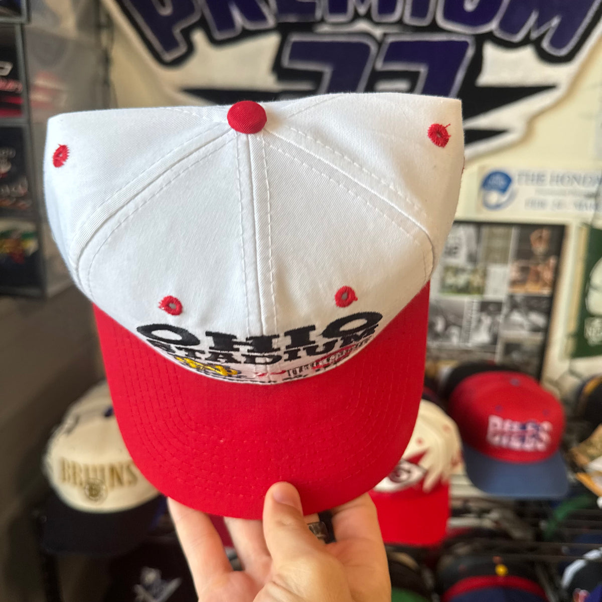Ohio Stadium 1995 University of Notre Dame Irish vs Ohio State University Buckeyes Logo 7 NCAA College Football Snapback