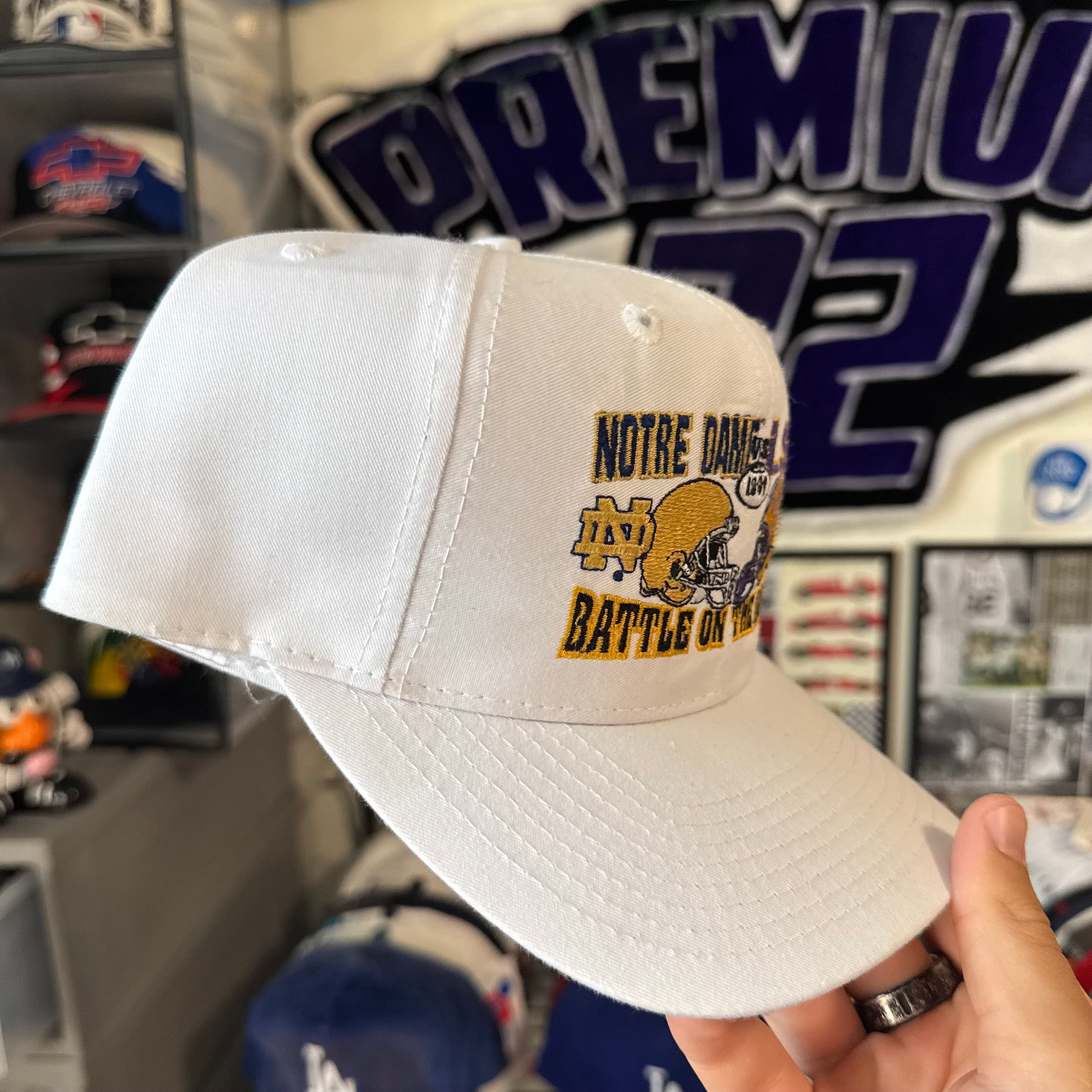 Battle on the Bayou 1997 Notre Dame vs LSU NCAA Football Snapback