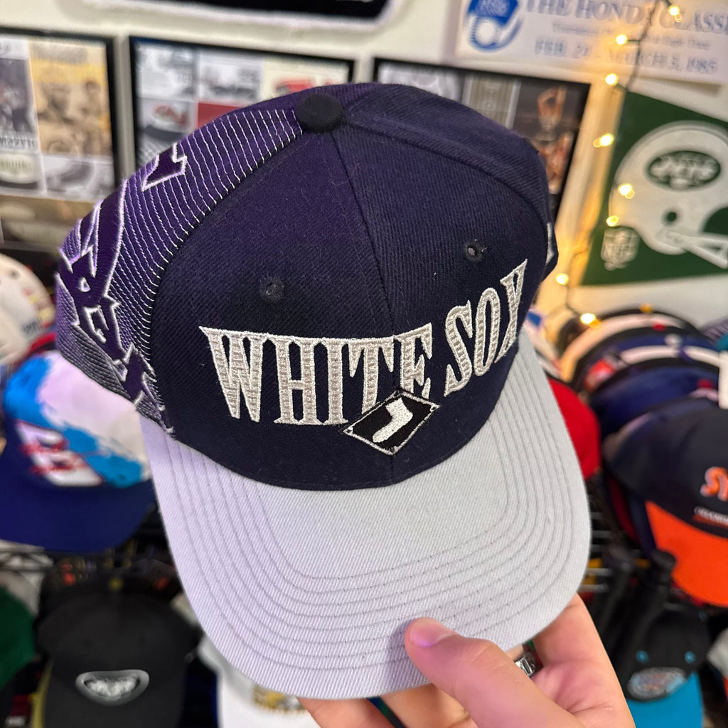 Chicago White Sox Sports Specialties Laser Black Dome MLB Baseball SnapBack