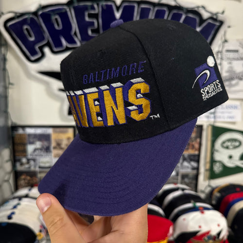 Baltimore Ravens Sports Specialties Laser Black Dome NFL Football Snapback