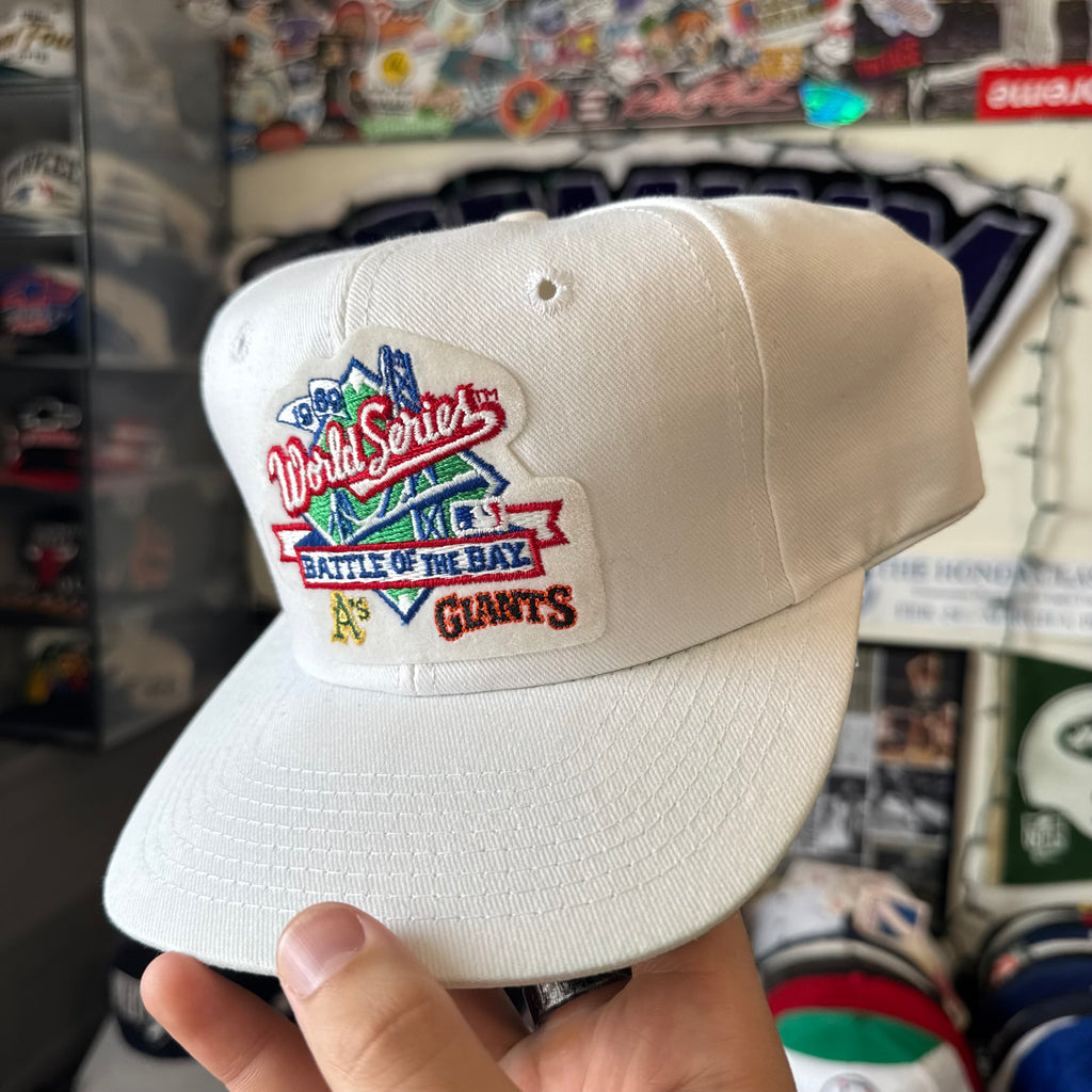 World Series 1989 Battle of the Bay Oakland Athletics vs San Francisco Giants Twins Enterprise Patch SnapBack